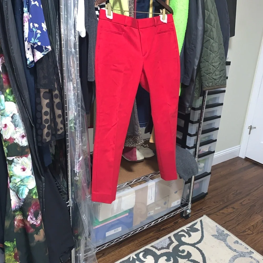 Banana Republic Red Sloan Pants great condition - Picture 6 of 13